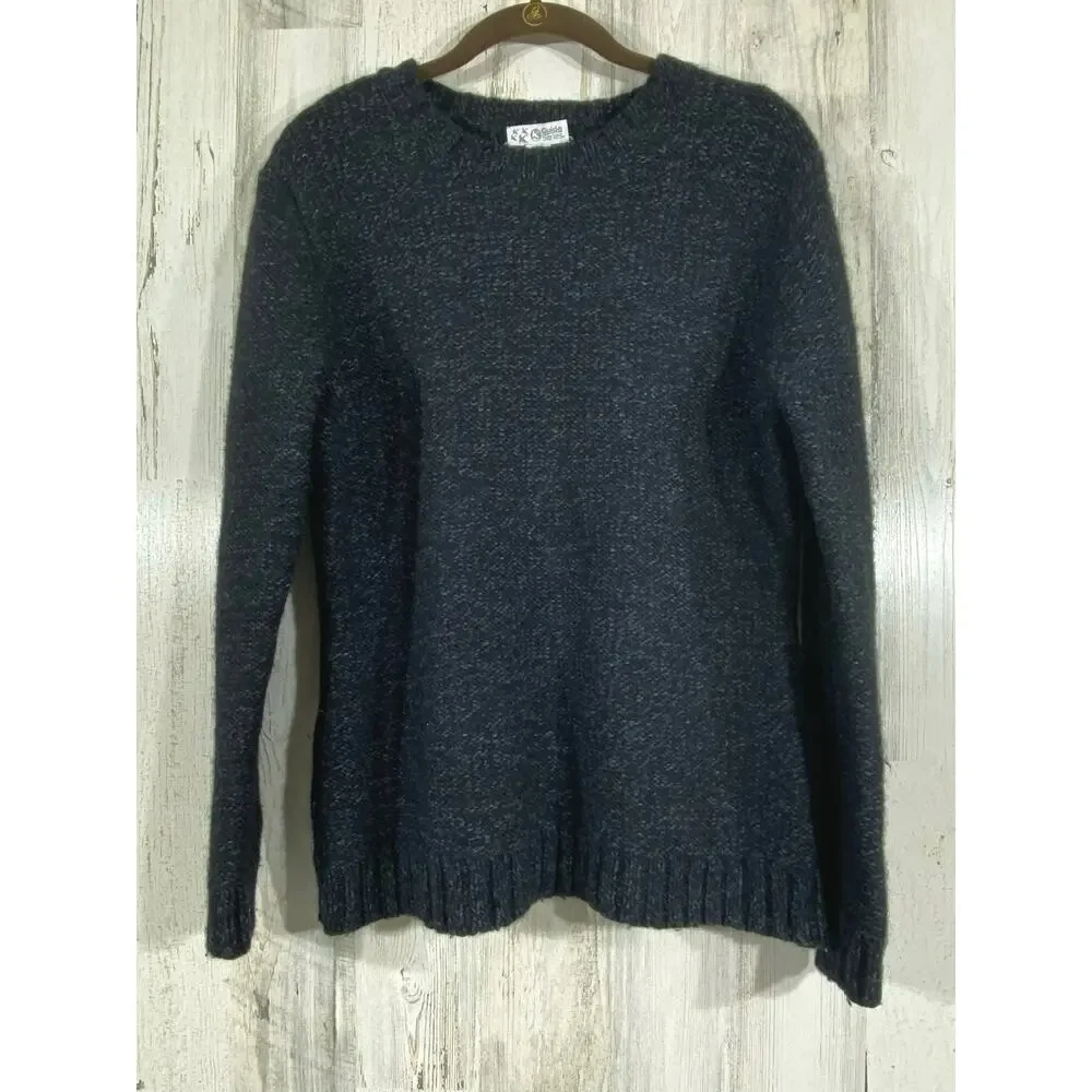 Guide Series Womens Sweater Size Medium Dark Blue Wool Blend